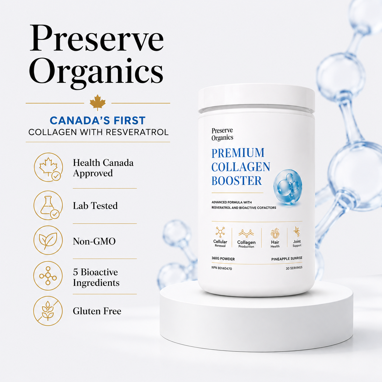Premium Collagen Booster with Bioactive Cofactors